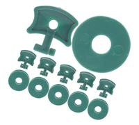 Lurrose 100pcs Greenhouse Aluminum Plant Clips with Washers, Plastic Hanging Clamps for Netting and Shading, Garden Fixing Tool Suitable for Flower and Vegetable Support