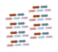 Lurrose 100pcs Handmade Embossed Suede Sewing Labels Soft Durable Microfiber Tags for Clothes Quilt DIY Craft Projects with Artistic Touch and Elegant Style