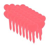 Lurrose 100Pcs Heart-Shaped Reusable Garden Plant Markers Outdoor Plant Labels for Herbs Flowers Vegetables Potted with Replaceable Compact Tags for Gardening and Home Decor
