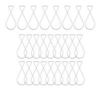Lurrose 100pcs Metal Ceiling Hooks Hanging Ceiling Hooks Silver Metal Spring Back Not Easy to Deform for Conference Rooms, Wedding, Back to School Decorations