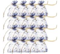 Lurrose 100pcs Party Favor Bag Decorative Bag Organza Drawstring Navy Elegant Cloth Mesh Fabric Prevents Small Items from Falling out Easy to Open and Close Wedding Favors