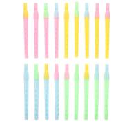 Lurrose 100pcs Plastic Chinese Flute Dizi for Beginners - 6.3" Long & 6-Hole Traditional Chinese Flute Instrument for Beginner and Dizi Lover