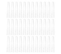 Lurrose 100pcs Silicone Tweezer Tips Cover Protective Caps Sleeve for Makeup Beauty Salon Home Use Reusable Tweezer Tip Protectors Eyelash Guard Function