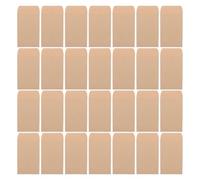 Lurrose 100pcs Small Plain Khaki Paper Envelopes with Neatly Cut Flap and Resist Crumpling Feature, 3.5x2.3 Inch Blank Invitation Pouch for DIY Card Envelopes and Chinese New Year