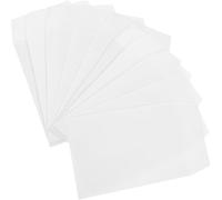 Lurrose 100pcs Small White Paper Coin Envelopes for Cash Money Saving Challenge, Budget Planner Cash Envelopes for Coins Keys Trinkets Storage