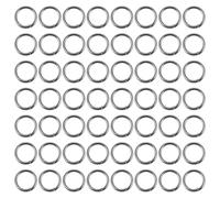Lurrose 100pcs Stainless Steel Double Wire Design Fishing Split Rings for Crankbait and Hard Bait, Quick Rigging round Connector Rings Suitable for Freshwater and Big Game Fishing