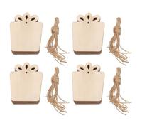 Lurrose 100pcs Unfinished Wood Ornament Slices Wood Embellishments for Craft Beige Smooth Surface Suitable for Coloring Adults Creative Sessions Seasonal Party Decorations Christmas