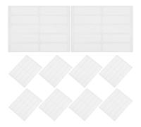 Lurrose 100pcs Writable Waterproof Fabric Labels White No-Iron Laundry Stickers 3.5x1cm for Daycare Nursing Home Clothing Marker Tags Self-Adhesive Sewing Labels