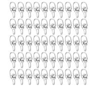 Lurrose 100pcs Zinc Alloy Swivel Snap Hooks with Oxide Coating, Easy to Use Spring Trigger Clasps Belt Hooks for DIY Projects and Arts and Crafts