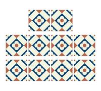 Lurrose 10pcs 30x30cm Matte Geometric Peel and Stick Floor Tiles Sturdy Anti-Slip Self-Adhesive Tile Stickers for Kitchen Bathroom Backsplash Waterproof Wall Renovation