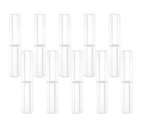 Lurrose 10pcs Acrylic Hexagonal Pen Boxes Pencil Cases Stationery Storage Organizers for Office and School Desk Display