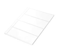 Lurrose 10pcs Album Pages PVC Money Holder Sleeves with Rows Per Page for Banknotes Storage and Lightweight Protectors for Collectors