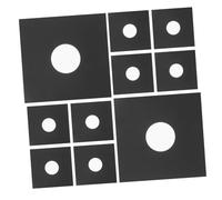 Lurrose 10pcs Black Vinyl Record Sleeves Protective Paper Covers for Vinyl Records Scratch Resistant Tear Resistant