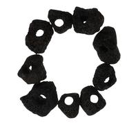 Lurrose 10pcs Black Volcanic Rock Aquarium Stone Cave Fish Tank Habitat Suitable for Fresh and Salt Water Providing Hiding Place for Fish in Aquarium Decor Random Color
