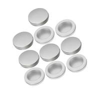 Lurrose 10pcs DIY Candy Game Tin Set with 5 Window Lids 5 Flat Lids, Tinplate Small Storage Containers for Cookies, Trinkets, and Handmade Candy Organizing, Party Favor Boxes