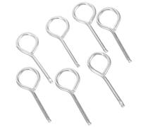 Lurrose 10pcs Fire Extinguisher Pull Pins Silver Iron Safety Lock Pins Prevents Accidental Triggering Comprehensive Fire Safety Protection for Offices and Homes
