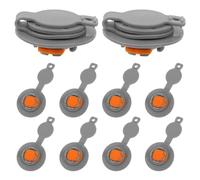 Lurrose 10pcs Inflatable Pillow Valve Replacement Caps Leakproof Air Valve Technology, Tpu Material, 12mm Size, Easy Carry Design for Travel and Camping Inflatable Ring Float Accessories