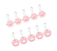 Lurrose 10pcs Key Labels Tags Sturdy Pvc Key Covers Funky Cat Design Identifier Covers for Unisex