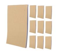 Lurrose 10Pcs Kraft Paper Notepad Blank Auto Copy Memo Book Portable for Office Financial Records Account Management Writing Notepad