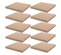 Lurrose 10pcs Kraft Paper Packaging Box Easy Fold Record Mailers for Books Documents Shipping Boxes for Vinyl Album