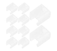 Lurrose 10pcs LED Strip Mounting Clips Lightstrip Holder PVC Flexible Fixing Clips for Rope Lights, Commercial Displays, Festive Celebrations