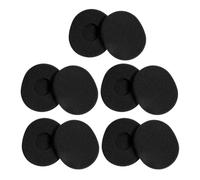 Lurrose 10pcs Lightweight Foam Ear Cushions Replacement Pads Compatible with Logitech H800 Headphones, round Over-ear Sponge Covers for Office, Gaming, and Travel Use