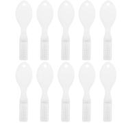 Lurrose 10pcs Mini Prison Toothbrushes Soft Short Handle Finger Guard Anti-self- Oral Care Tools for Inmate Hygiene