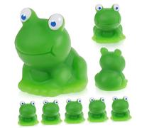 Lurrose 10pcs Mini Resin Blue-eyed Frogs Micro Landscape Decoration for Garden Ornaments Detailed Tiny Frog Figurines for Home Desk and Moss Terrarium Decor