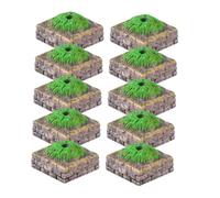 Lurrose 10Pcs Miniature Tree Altar Base Stands for DIY Sand Table Model Landscape Durable Mini Architectural Tree Base Decorations for Scenic Layouts and Micro Gardening Craft