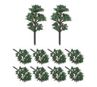 Lurrose 10pcs Model Trees: Mini Mixed Miniature Plants, Train Scenery Architecture Trees Model for DIY Fairy Garden Layout Railroad Landscape Decorations 2.3 inch