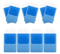 Lurrose 10pcs Nurse Pen Organizer Pocket Protectors for Shirts, Light Blue Pencil Storage Bags for Doctors, Hospital Supply Daily Use Pen Organizing Case