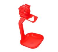 Lurrose 10pcs Poultry Water Dispenser and Chicken Drinker Hanging Drinking Cups for Ducks Pigeons with Curved Arm and Hole Design Suitable for Farm and Garden Use