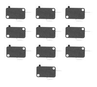Lurrose 10pcs Spdt Micro Limit Switch 16a for Washing Machine and Microwave Oven, Abs Material, Lightweight Design, Replacement Simple Installation, Black Colour