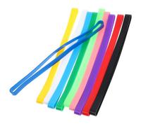 Lurrose 10pcs Stretchy Spring Band Elastic Band Silicone Book Elastic Prevents Turning over Fixes Notebook Assorted Color Travel Journal Wraps