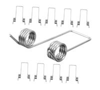 Lurrose 10pcs Torsional Springs for Bucket Lid Replacement Wear-Resistant Wire Springs with Elasticity for Flipping-top Trash Cans Easy Installation for Kitchen Storage Bins