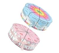 Lurrose 10pcs Triangle Shaped Cake Candy Boxes Set, Individual Paper Pastry and Biscuit Party Favor Containers for Birthdays and Weddings, Colorful Pink Strawberry Blue Rainbow Blocks