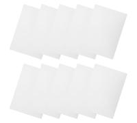 Lurrose 10pcs White Frosted PVC Sheets for Picture Frames and Document Protection, Lightweight Plastic Film Sheets Shielding Images from Humidity, for Home and Photo Display Use