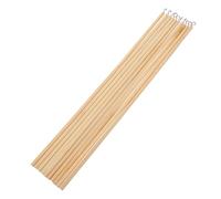 Lurrose 10pcs Wooden Puppet Manipulation Rods 300mm Round Solid Wood Craft Sticks for DIY Shadow Puppet Making and Model Craft Projects
