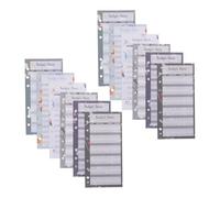 Lurrose 120 Sheets Budget Planner Refills Cash Sheets A6 6-hole Paper Flower Patterned Expense Tracker Inserts for Home Office Supplies