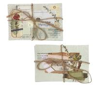 Lurrose 120 Sheets Vintage Plant Scrapbooking Stickers with Fine Workmanship, Easy to Paste Paper Decals for Handbooks and Scrapbooks, Creative and Unique Decorative Embellishment