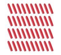 Lurrose 120pcs Red Silicone Non-Slip Tweezers Tip Covers Protective Sleeve for Eyelashes Grafting, Dustproof Tweezers Accessory for Beauty and Eyelash Extension Tools