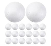 Lurrose 120pcs White Foam Balls: Wedding Decoration and Baby Shower Layout - DIY Crafts Polystyrene Balls - Blank Christmas Circles Decorations 1.57 Inch