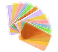 Lurrose 12pcs A6 PVC Filing Folders with Zipper, Multipurpose Document Storage Pouches for School Use and Travel, Practical Loose-Leaf Bill Organisers in Assorted Colours
