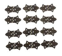 Lurrose 12pcs Antique Butterfly Hinges Vintage Decorative Door Hinges for Cabinet Doors Jewelry Boxes Wooden Cases with Sophisticated Craft and Simple Installation