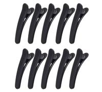 Lurrose 12pcs Black Hair Clips for Women and Beak Shape Plastic Hair Barrettes with Smooth Surface Rust-resistant for Personal