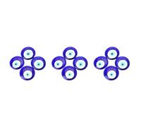 Lurrose 12pcs Blue Evil Eye Pendants Bead Accessories for Handmade Craft DIY Necklace Key Chain Charm Manmade Decoration