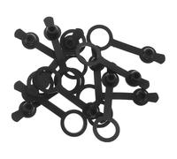 Lurrose 12pcs Dc Jack Protective Cap Dc Plug Waterproof Cap Black Plastic Metal Dustproof Waterproof Cover Power Interface Market Weighing Stations Outdoor Environments