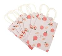 Lurrose 12pcs Delicate Paper Tote Bags for Birthday Party Wrapping, Medium Size Small Paper Present Bags for Candy and Party Supplies