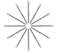 Lurrose 12pcs Drum Kit Lug Screws Drum Tension Hardware M5 X 60mm Stainless Steel Silver and Performances Music Enthusiasts