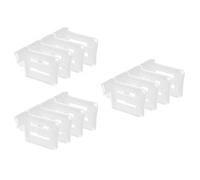 Lurrose 12pcs Fridge Plastic Divider Clips Expandable Refrigerator Side Door Food Partition Boards for Kitchen Fridge Organiser Storage and Drawer Classification